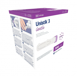 Unistik 3 Owen Mumford AT 1042-Unistik 3 Comfort Safety Lancet, Lancets (BX) - Unistik 3 Comfort Saf